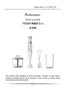 Návod Rohnson R-5793 Ponorný mixér
