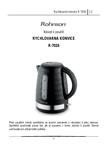 Manuál Rohnson R-7026 Konvice