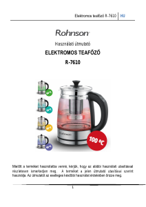 Használati útmutató Rohnson R-7610 Vízforraló