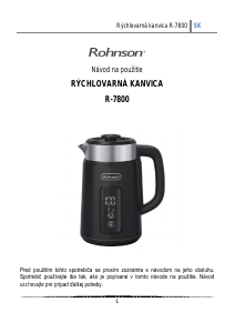 Návod Rohnson R-7800 Kanvica