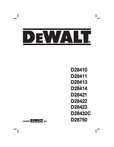 Bruksanvisning DeWalt D28410 Vinkelsliper