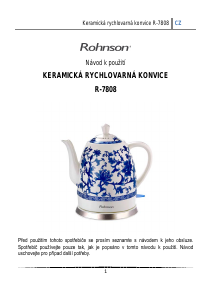 Manuál Rohnson R-7808 Konvice