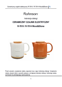 Instrukcja Rohnson R-7810 Wood & Stone Czajnik