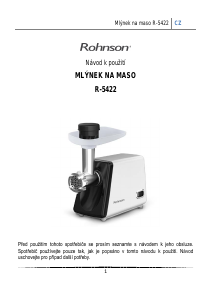 Manuál Rohnson R-5422 Mlýnek na maso