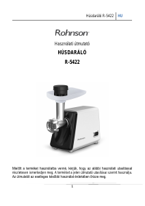 Használati útmutató Rohnson R-5422 Húsdaráló