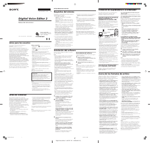 Manual de uso Sony ICD-P110 Grabadora de voz