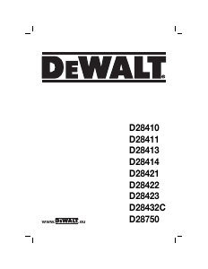 Manual DeWalt D28421 Rebarbadora