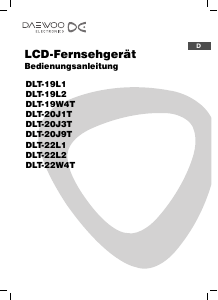 Bedienungsanleitung Daewoo DLT-19W4T LCD fernseher