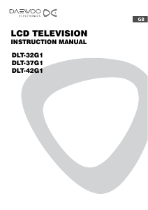 Manual Daewoo DLT-37G1 LCD Television