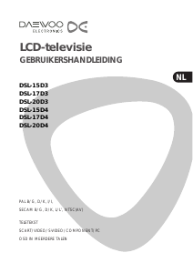 Handleiding Daewoo DSL-17D4 LCD televisie