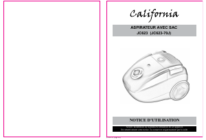 Mode d’emploi California JC623 Aspirateur