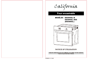 Mode d’emploi California BSO640GL-B Four