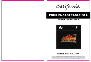 Mode d’emploi California DK-603C16-B Four