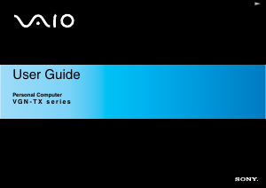 Handleiding Sony Vaio VGN-TX2HP Laptop