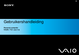 Handleiding Sony Vaio VGN-TZ1RXN Laptop