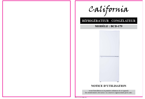 Mode d’emploi California BCD-179 Réfrigérateur combiné