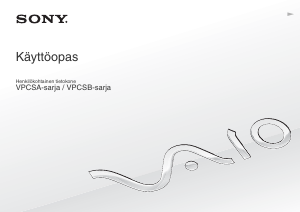 Käyttöohje Sony Vaio VPCSB2A7E Kannettava tietokone