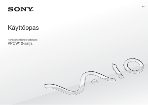 Käyttöohje Sony Vaio VPCW12Z1R Kannettava tietokone