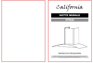 Mode d’emploi California CF9(A) Hotte aspirante
