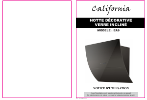 Mode d’emploi California EA9 Hotte aspirante