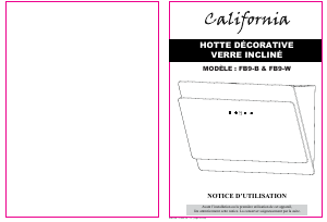 Mode d’emploi California FB9-B Hotte aspirante