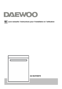 Mode d’emploi Daewoo DA1B3FW0FR Lave-vaisselle