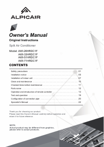 Manual AlpicAir AWI-51HRDC1F Air Conditioner