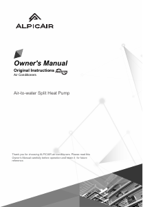 Manual AlpicAir AWI-60WRDC1B Heat Pump