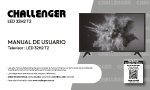 Manual de uso Challenger LED 32H2 T2 Televisor de LED