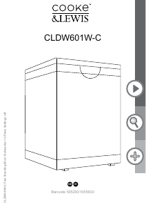Manual Cooke & Lewis CLDW601W-C Dishwasher