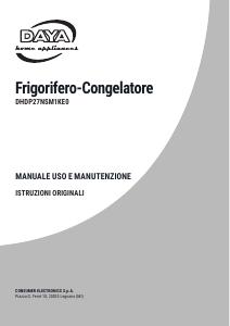 Manuale DAYA DHDP27NSM1KE0 Frigorifero-congelatore