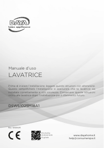 Manuale DAYA DSW61025M18A1 Lavatrice