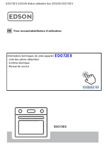 Mode d’emploi Edson EDO72EX Four