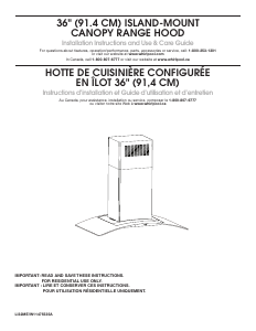 Mode d’emploi KitchenAid WVW75UC6DS Hotte aspirante