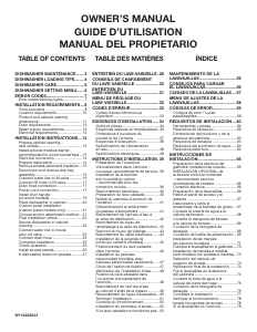 Manual KitchenAid KDTE304RPS Dishwasher