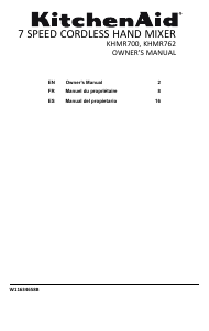 Mode d’emploi KitchenAid KHMR700BM Batteur à main