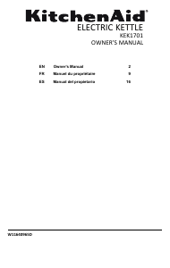 Manual de uso KitchenAid KEK1701SX Hervidor