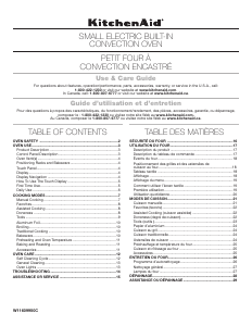 Mode d’emploi KitchenAid KOSC504PPS Four