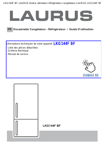 Mode d’emploi Laurus LKG144F BF Réfrigérateur combiné