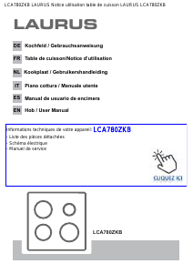 Bedienungsanleitung Laurus LCA780ZKB Kochfeld