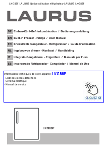 Bedienungsanleitung Laurus LKG88F Kühlschrank