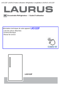 Mode d’emploi Laurus LKS122F Réfrigérateur