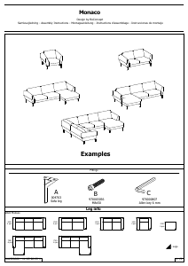 説明書 BoConcept Monaco ソファー