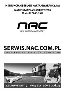 Instrukcja NAC CE24-40-NS-H Piła łańcuchowa