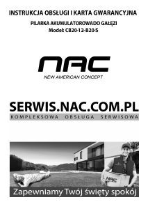 Instrukcja NAC CB20-12-B20-S Piła łańcuchowa