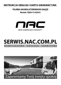 Instrukcja NAC CB20-15-B20-S Piła łańcuchowa