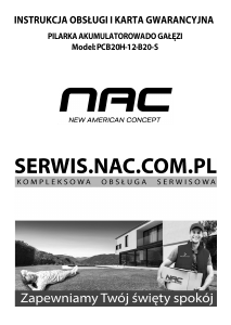Instrukcja NAC PCB20H-12-B20-S Piła łańcuchowa