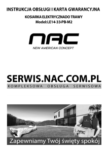 Instrukcja NAC LE14-33-PB-M2 Kosiarka