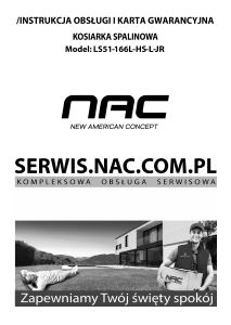 Instrukcja NAC LS51-166L-HS-L-JR Kosiarka