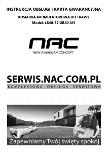 Instrukcja NAC LB40-37-2B40-M1 Kosiarka